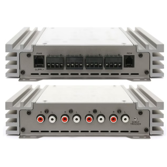 ZAPCO ASP-OE8 8-kanałowy adapter sygnału głośnikowego OEM do poziomu przedwzmacniacza z funkcją odzyskiwania basu